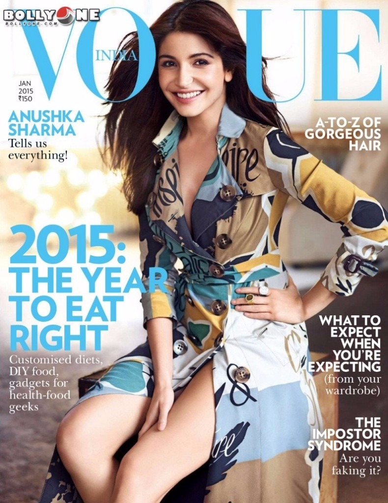 Top 20 Anushka Sharma in Bikini Photo shoot, Images, Pics 10 Anushka Sharma Vogue January 201