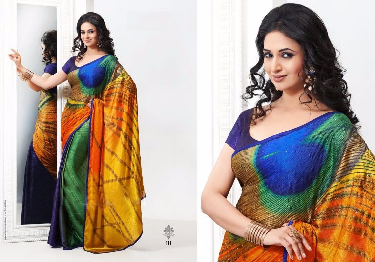 Divyanka Tripathi Hot Navel, Saree, Cleavage, Wedding Photos Wallpapers 16 divyanka tripathi designer saree