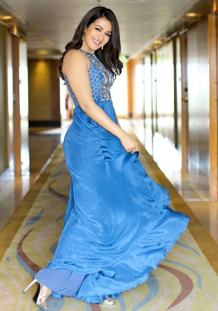 40+ Catherine Tresa Hot Glamorous Photos Gallery 33 Catherine Tresa blue dress 11