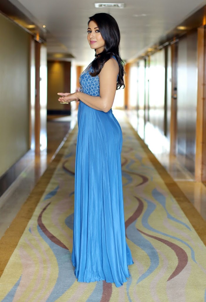 40+ Catherine Tresa Hot Glamorous Photos Gallery 46 Catherine Tresa blue dress 5