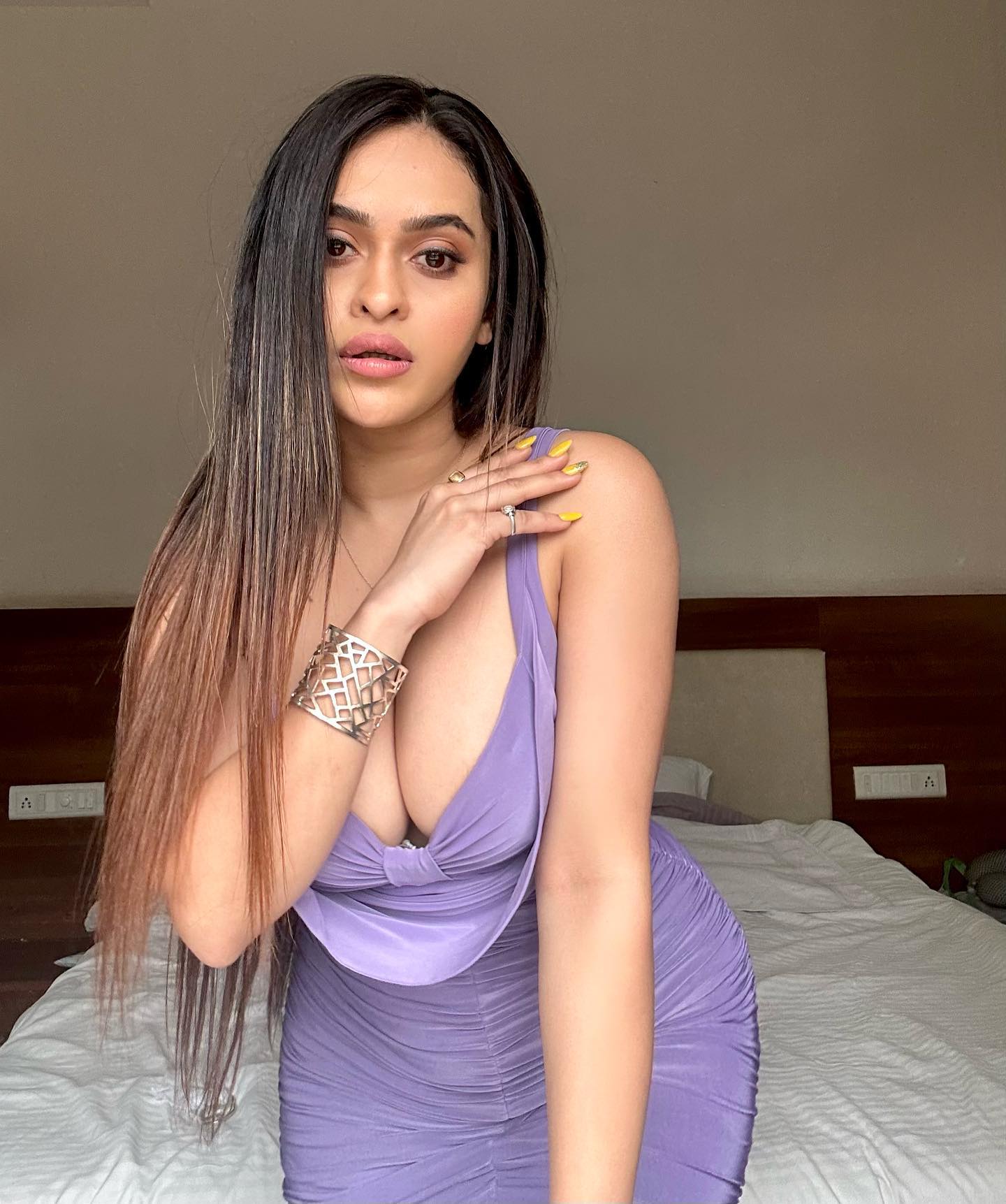 Prajakta Dusane Hot Photos in this cleavage baring body hugging dress 13 Prajakta Dusane Cleavage 06