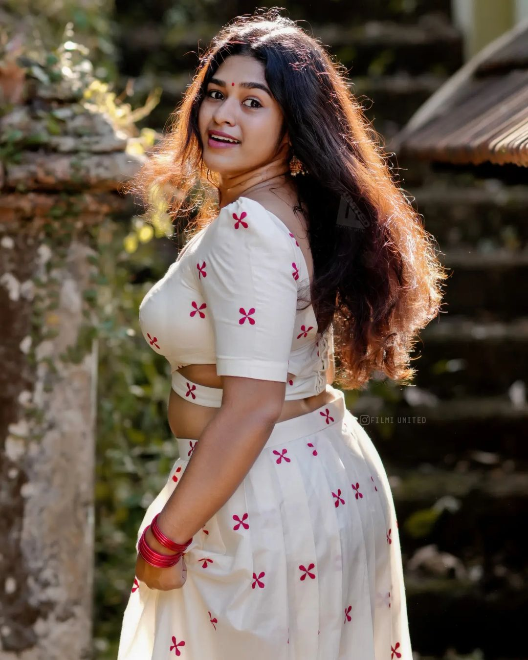 Malayalam Movie Chubby Mallu Actress Athira Hot Photoshoot In Blouse & Skirt 18 image 10