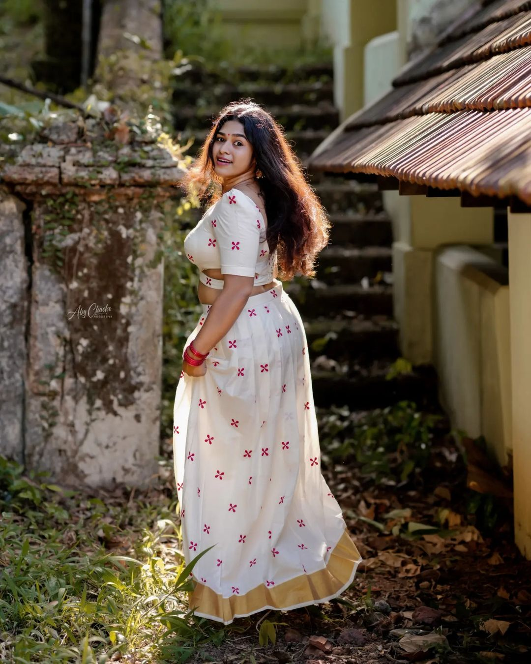 Malayalam Movie Chubby Mallu Actress Athira Hot Photoshoot In Blouse & Skirt 12 image 4