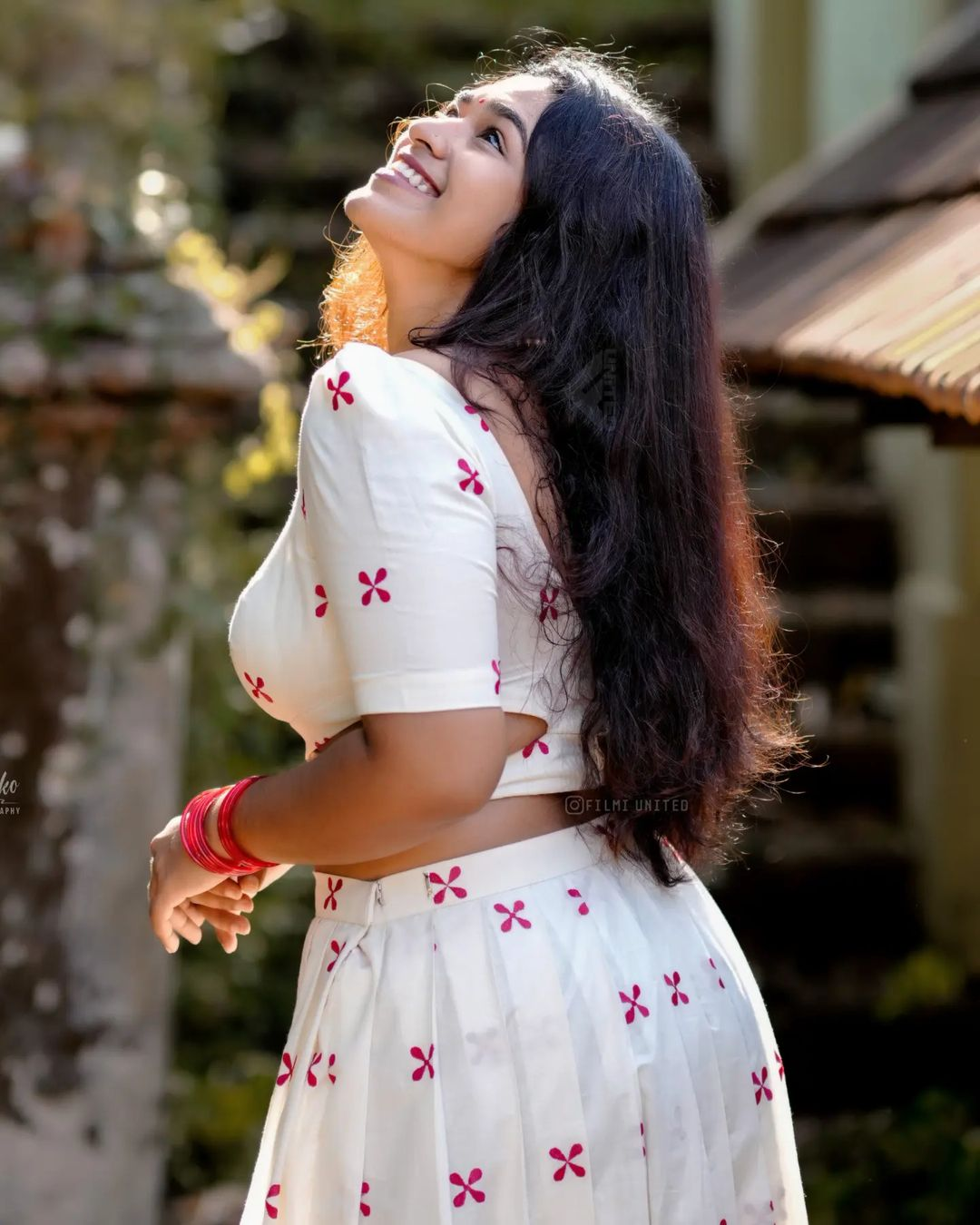 Malayalam Movie Chubby Mallu Actress Athira Hot Photoshoot In Blouse & Skirt 15 image 7