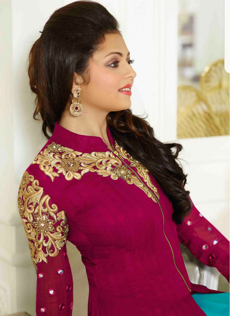 Drashti dhami red salwar