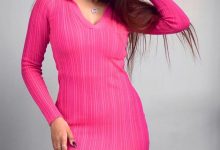 garima chaurasia pink dress sexy body indian instagram model 1