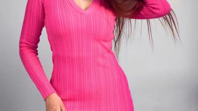 garima chaurasia pink dress sexy body indian instagram model 1